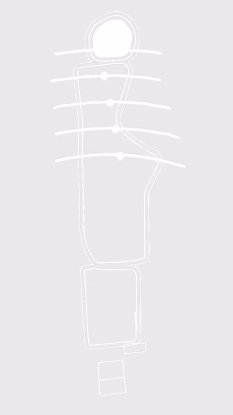 The image is a line drawing of a golf hole