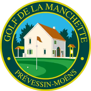 Logo of golf de la manchette golf glub, representing the prestigious golf course in auvergne rhone alpes,france.
