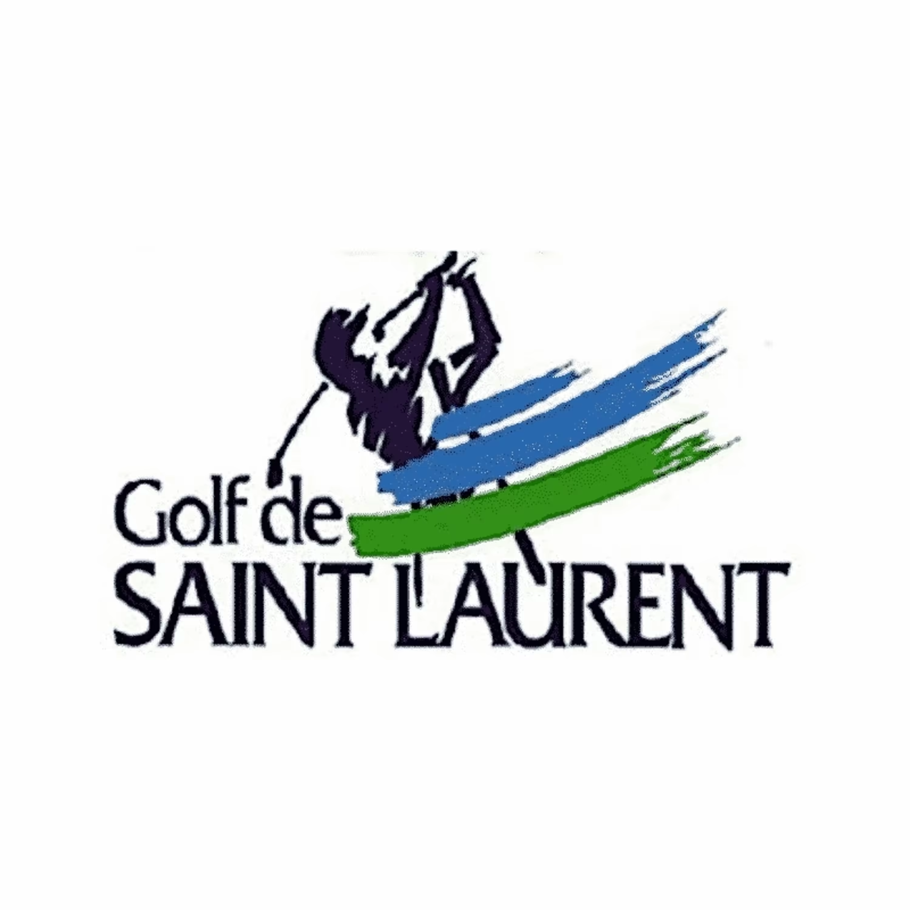 Logo of golf bluegreen saint laurent golf glub, representing the prestigious golf course in bretagne,france.