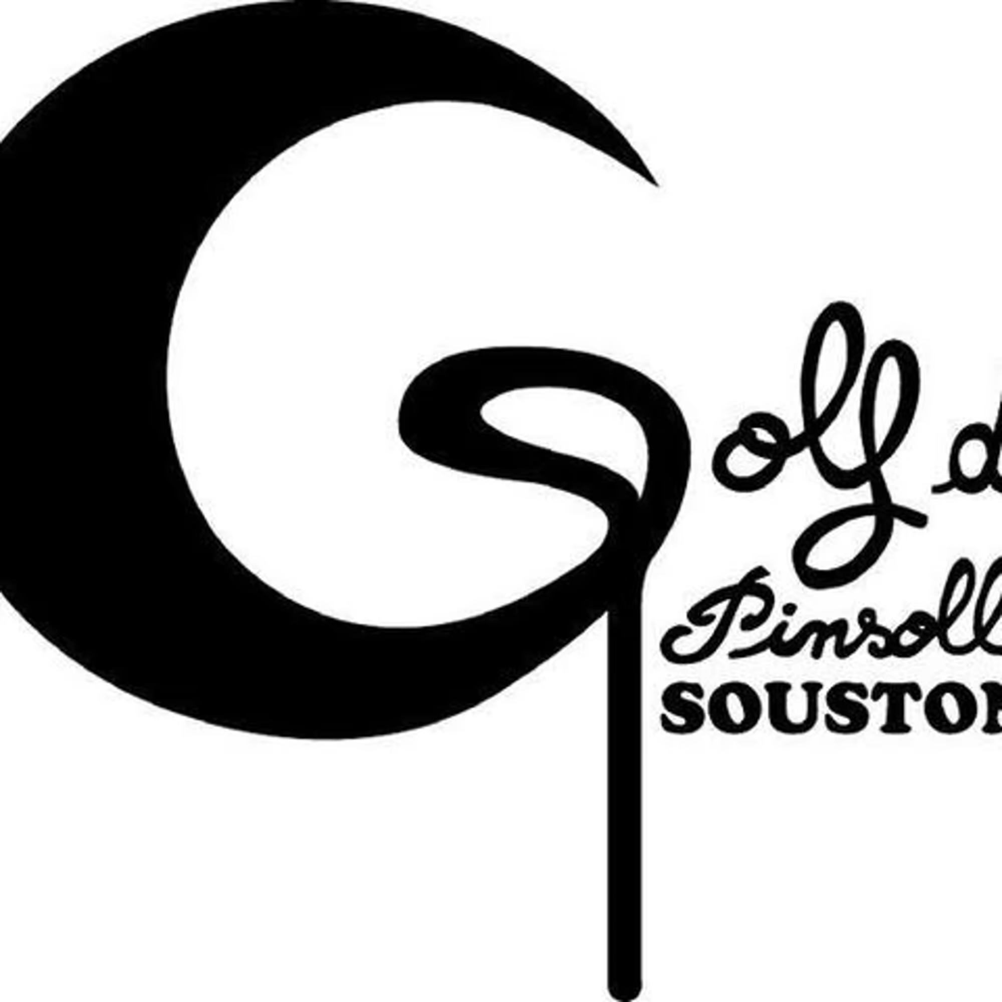 Logo of golf de pinsolle golf glub, representing the prestigious golf course in nouvelle aquitaine,france.