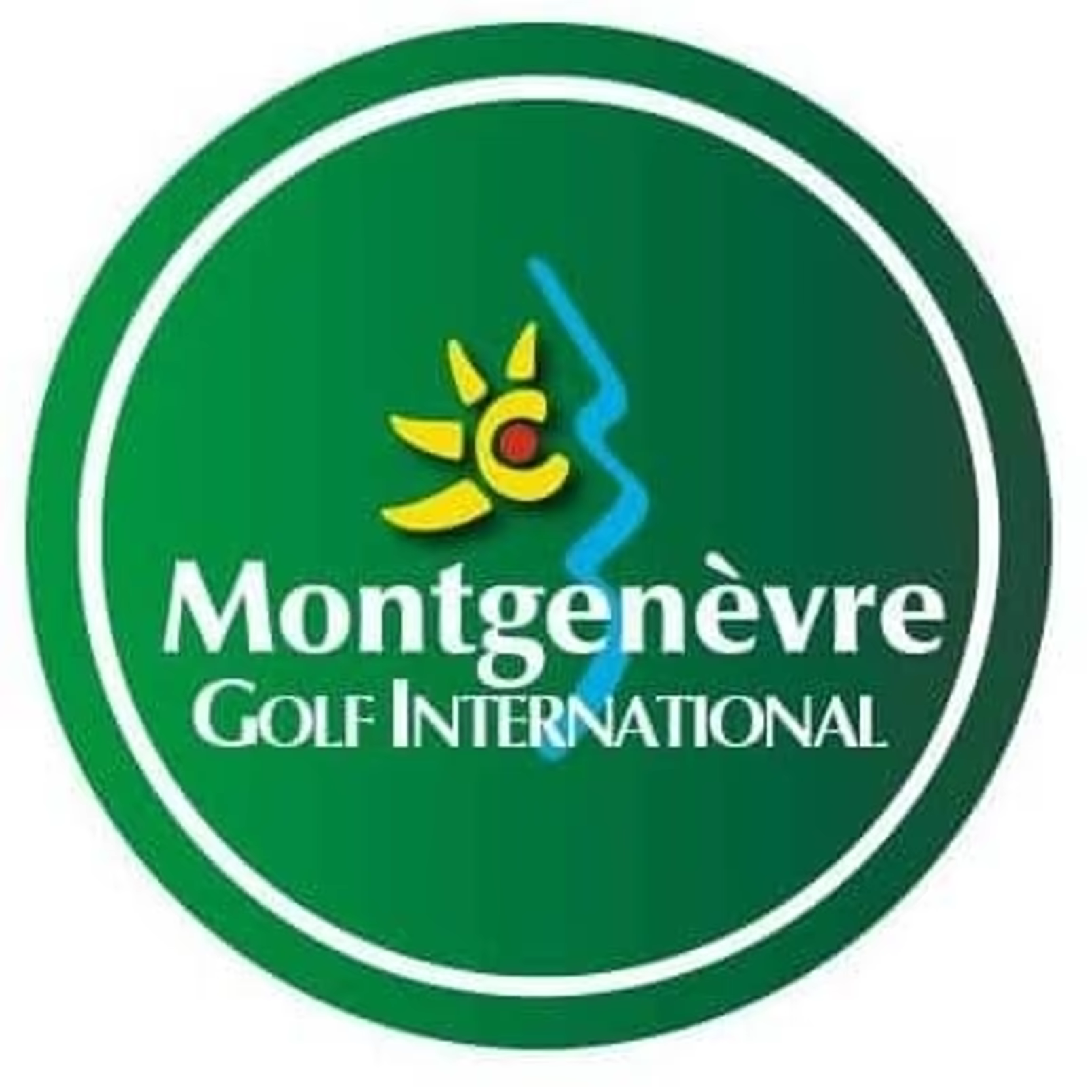 Logo of golf de montgenevre golf glub, representing the prestigious golf course in provence alpes cote d azur,france.